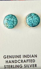 Load image into Gallery viewer, Navajo Sterling Silver &amp; Turquoise Cluster Stud Earrings