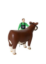 Load image into Gallery viewer, Farm Toy - Cattle Showmen Kit: Boy Showmen, Halter, and Show Stick