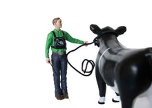 Load image into Gallery viewer, Farm Toy - Cattle Showmen Kit: Boy Showmen, Halter, and Show Stick