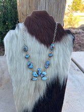 Load image into Gallery viewer, NFR COLLECTION Handmade Golden Hills Turquoise &amp; Sterling Silver Necklace Signed Nizhoni