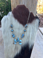 Load image into Gallery viewer, NFR COLLECTION Handmade Golden Hills Turquoise &amp; Sterling Silver Necklace Signed Nizhoni