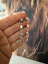 Load image into Gallery viewer, Handmade 4 Stone Natural Wild Horse and Sterling Silver Dangles