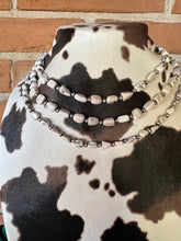 Load image into Gallery viewer, Navajo Sterling Silver &amp; White Buffalo Beaded Necklace 16-20 Inch