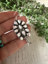 Load image into Gallery viewer, Nizhoni’s Handmade Sterling Silver Wild Horse Dangle Blossom Earrings