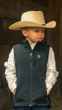 Load image into Gallery viewer, ARIAT Boys Vernon 2.0 Black Softshell Vest