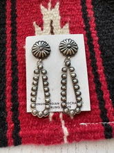 Load image into Gallery viewer, “Navajo Spirit” Navajo Sterling Silver Dangle Earrings By Eugene Charley
