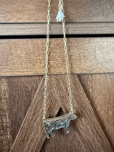Load image into Gallery viewer, Western Etched Cow Necklace