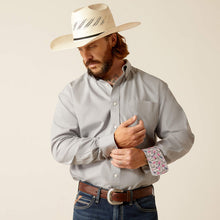 Load image into Gallery viewer, ARIAT WF Solid Pinpoint Oxford LS Men’s Shirt (Harbor Mist)