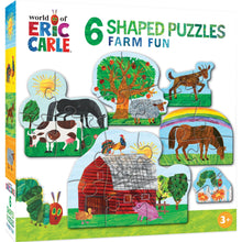 Load image into Gallery viewer, Eric Carle - Farm Life 6-Pack Mini Shaped Puzzles