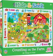 Load image into Gallery viewer, Hide &amp; Seek - Counting On the Farm 48 Piece Puzzle