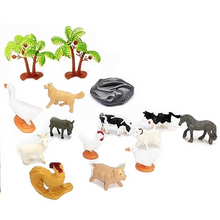 Load image into Gallery viewer, SALE Farm Barn Animal 3” Figurines Tube with Horse Topper