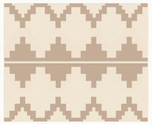 PRESIDIO THROW BLANKET (TAN + BROWN)