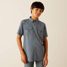 Load image into Gallery viewer, ARIAT Boys VentTEK Outbound Classic Fit Shirt (Newsboy Blue)