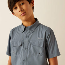 Load image into Gallery viewer, ARIAT Boys VentTEK Outbound Classic Fit Shirt (Newsboy Blue)