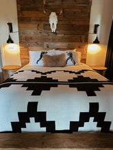 Load image into Gallery viewer, PRESIDIO THROW BLANKET (BLACK + WHITE)