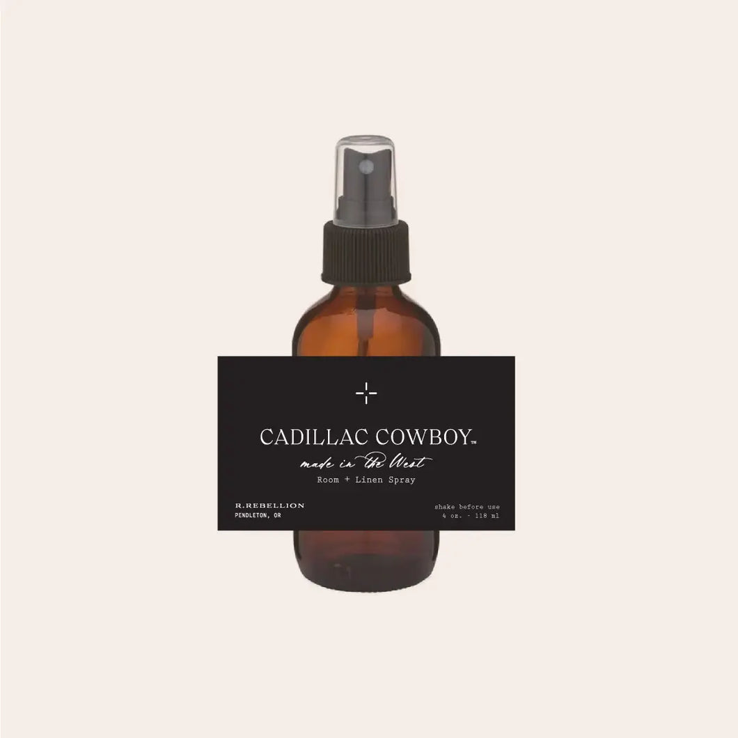 R. Rebellion Cadillac Cowboy Room + Linen Spray 4 oz.