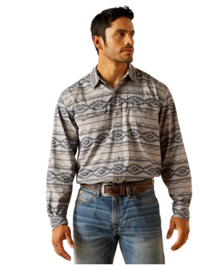 SALE ARIAT Mens Long Sleeve VentTEK Outbound Classic Fit Shirt (Moon Mist)