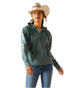 ARIAT Womens Tek Hoodie 1/2 Zip Hoodie (North Atlantic)