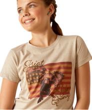 Load image into Gallery viewer, ARIAT Girls Flag Rodeo Quincy T-Shirt
