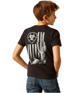 ARIAT Boys Cactus Flag Tee