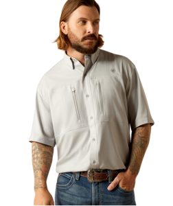 ARIAT Mens VentTEK Classic Fit Shirt (Silver Lining)