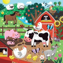 Load image into Gallery viewer, Puzzle - Farm Friends 25 Piece Floor Puzzle with Shaped Pieces