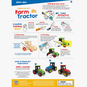 Farm Tractor - Wood Paint Kit