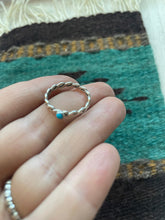 Load image into Gallery viewer, “The Dainty” Navajo Sterling Silver &amp; Turquoise Ring
