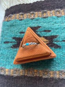 “The Dainty” Navajo Sterling Silver & Turquoise Ring