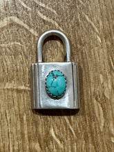 Load image into Gallery viewer, Navajo Turquoise &amp; Sterling Silver Locket Pendant Signed