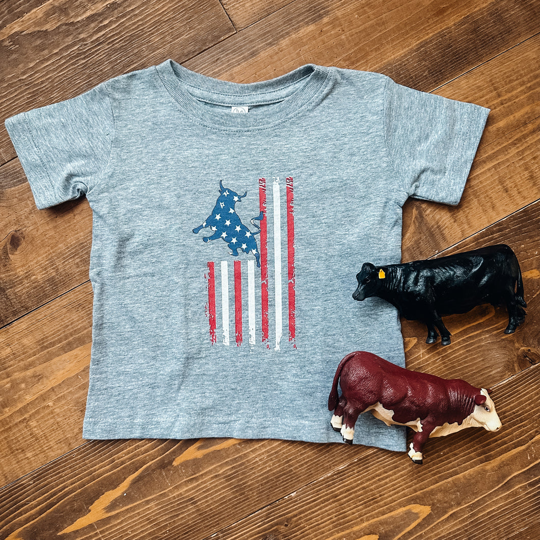 Kids Tee - Patriotic Bull