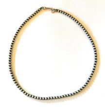 Load image into Gallery viewer, 5mm Sterling Silver Navajo Pearl Style Beaded Necklace