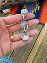 Load image into Gallery viewer, Navajo Sterling Silver &amp; Kingman Turquoise Dangle Earrings