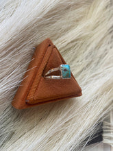 Load image into Gallery viewer, Navajo Rectangular Turquoise &amp; Sterling Ring
