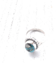 Load image into Gallery viewer, “The Paradise” Navajo Turquoise Sterling Silver Ring Size 8.5