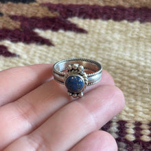 Load image into Gallery viewer, Navajo Denim Lapis &amp; Sterling Silver Ring