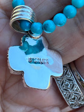 Load image into Gallery viewer, *AUTHENTIC* Handmade Onyx &amp; Sterling Silver Cross Pendant