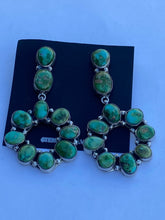 Load image into Gallery viewer, *AUTHENTIC* Navajo Sterling Silver &amp; Sonoran Gold Turquoise dangles by M. Silversmith