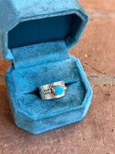 Load image into Gallery viewer, Navajo Sterling Silver Turquoise Cigar Band Rings