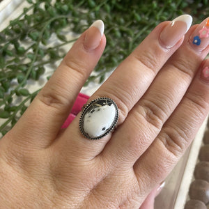 Navajo Sterling Silver & White Buffalo Ring