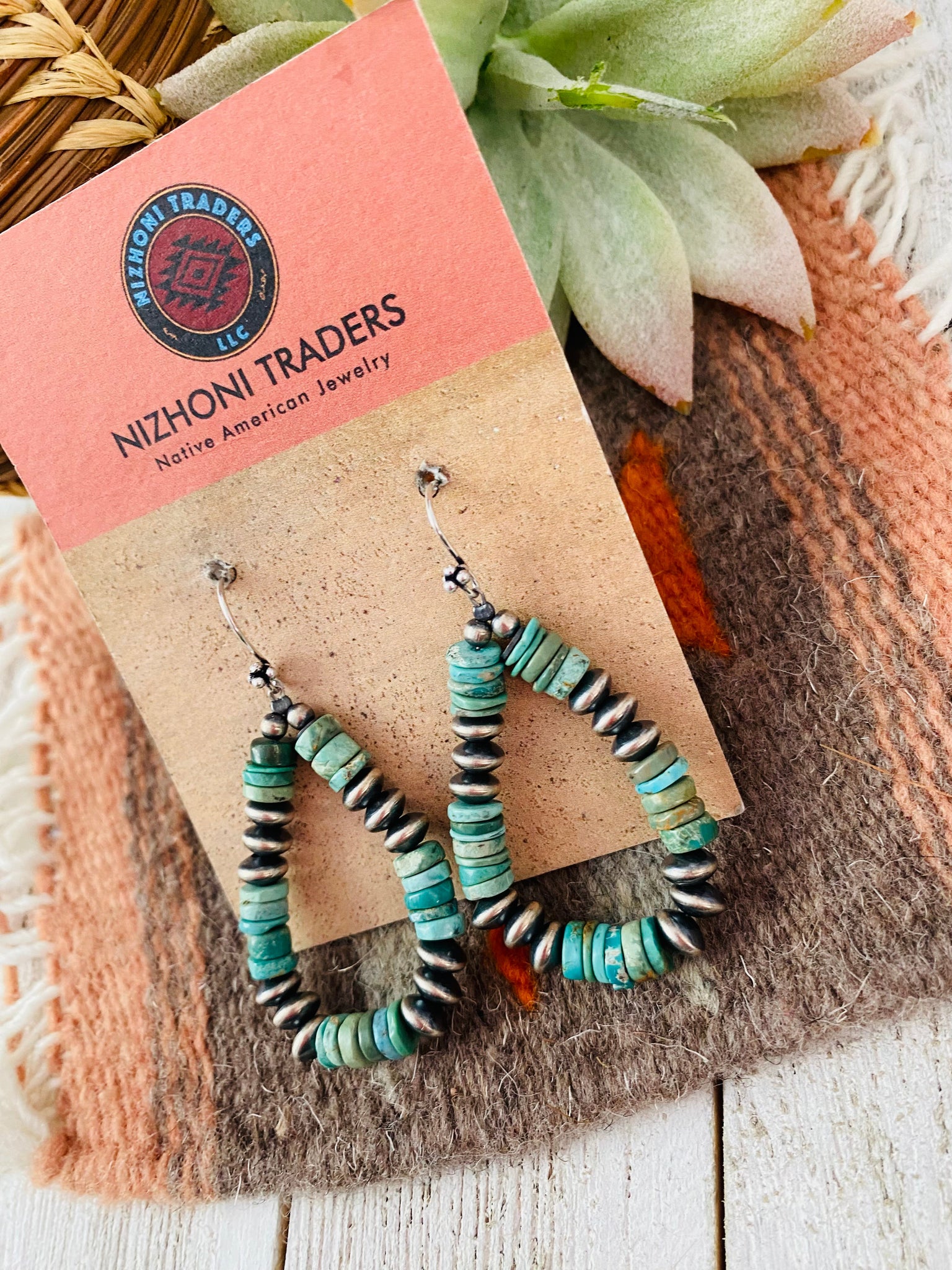 Navajo Handmade Beaded Hoop Earrings – Amanda Radke