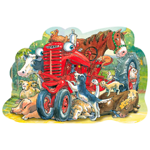 Load image into Gallery viewer, Tractor Mac - 36 Piece Shaped Floor Jigsaw Puzzle