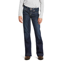 Load image into Gallery viewer, ARIAT Girls Trouser Mid Rise Stretch Ella Wide Leg Jean