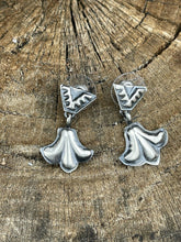 Load image into Gallery viewer, Navajo Sterling Silver Handmade Dangles Earrings