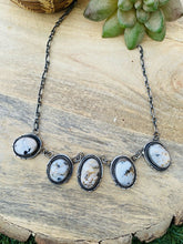 Load image into Gallery viewer, Navajo Handmade White Buffalo &amp; Sterling Silver Necklace Signed