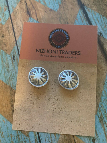 Navajo Sterling Silver Handmade Post Earring Adaptors