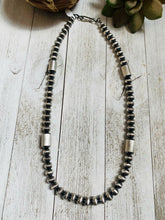 Load image into Gallery viewer, Navajo Sterling Silver Disc Bead 22 Inch Necklace