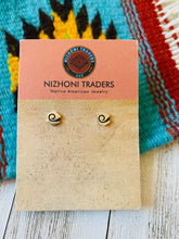 Load image into Gallery viewer, Hopi Overlaid Sterling Silver Spiral Stud Earrings