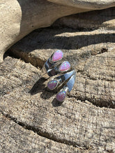 Load image into Gallery viewer, Navajo Sterling Silver Pink/ Purple Opal Adjustable 4 Stone Ring