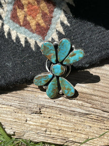 Butterfly Royston Turquoise & Sterling ring size 8